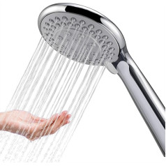 Shower Head Replacement - Handheld Shower Head for Bathroom - Elegantly Enhanced Adjustable - 5 Shower Experiences - Fits Your Shower Hose