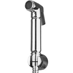 Xcel Home Hand Shower for Toilet/Bathroom, Chrome | Muslim Shattaf Silver | Wall Mounted Bidet Shower Head for Hygiene, Pet Washing | 1.5m Hose & Bracket Included