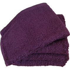 Sejas drāniņas 4 Pack Ēģiptes ķemmēta kokvilna 30cm x 30cm, mīksts, absorbējošs un ātri žūstošs vannas istabas dvieļu komplekts (violets, 4)