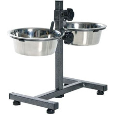 Trixie Stand with bowls : Trixie Dog Bar 2*2.8l|24cm, 50cm