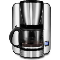 MEDION Kaffeemaschine mit Timer (1080 Watt, 1,5 litra, 12 Tassen, Tropf-Stopp, MD 16230) - kafijas automāts ar taimeri (1080 Watt, 1,5 litra, 1,5 litra, 12 Tassen, Tropf-Stopp, MD 16230)