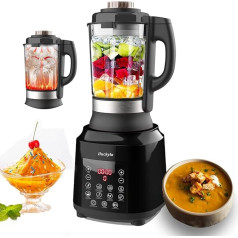 Blender 1200W Professional Stand Mixer Powerful Multifunctional with 8 Steel Blades 10 Preset Programmes 30,000 RPM Mixer 1.75L BPA Free