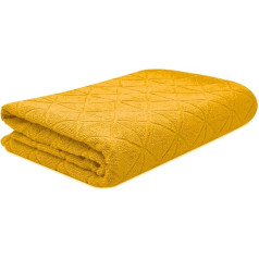 Towelogy® ātri žūstošs vannas dvielis, izturīgs pret izbalēšanu, 100% ēģiptiešu ķemmēta kokvilna, lielizmēra dvieļi, 90 x 140 cm, videi draudzīgs, Oeko-Tex sertificēts (okera, 1)