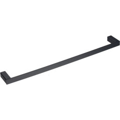 24 Inch Bath Towel Bar Single Towel Rail Wall Mounted Black Painting Beelee BA8501B