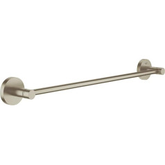 GROHE Essentials - Badetuchhalter (504 mm, verdeckte Befestigung, piemērots lietošanai ar drānu vai klēpjiem), niķeļa apdare, 40688EN1