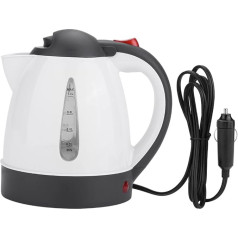 Greensen Car Kettle, Travel Kettle, 1000 ml Kettle, 24 V for Trucks, Portable Stainless Steel Car Kettle, Car Heating Cup, Water Heater for Hot Water, Coffee, Tea