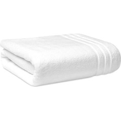 Towelogy® Luksusa ēģiptiešu kokvilnas vannas dvieļi, ātri žūstoši un uzsūcoši, 100 x 150 cm, SPA viesnīcu kvalitātes, krāsnoturīgi un izturīgi pret plīsumiem vannas dvieļi, ķermeņa aptinumi (olu balta, 1)