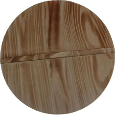 Anwangda koka vāks Wok Wood Cover Round Lightweight Anti-scalding Koka Wok vāks ar rokturi mājas Wok un cepšanas pannai (izmērs: 30 cm)