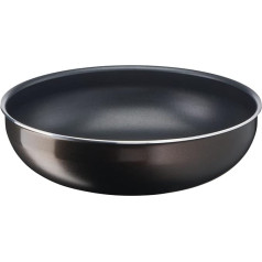 Tefal Ingenio L1507702 Wok panna 26 cm, bez indukcijas, ar nesadalāmu pārklājumu, ar nesadalāmu pārklājumu, ko var sakraut trauku mazgājamā mašīnā Easy Plus L1507702 Black