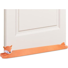 My OLi 91 cm zem durvīm Draught Excluder Fox Soft Toy Lieljaudas durvju pretvēja barjera Trokšņa putekļu vēja aizbīdnis Skaņu necaurlaidīgs Energoefektīvs Draught Protection durvīm un logiem