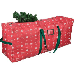 Jangostor Christmas Tree Storage Bag - Christmas Tree Bag for Xmas Trees up to 270 cm with Carry Handles, Dual Zip, Waterproof Christmas Tree Storage Bag, 165 x 38 x 76 cm, Red