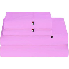 Tommy Hilfiger Signature Solid Sheet Set, King, Pink, Twin XL