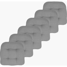 Sweet Home Collection Patio Cushion āra krēslu spilveni Premium Comfortable Thick Fiberfill Tufted 19