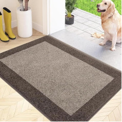 FCSDETAIL Dirt Trapper Mat Indoor 50 x 80 cm, neslīdošs durvju paklājs, mazgājams un tīrs paklājs, absorbējošs durvju paklājs sunim, ieejas, priekšējām durvīm