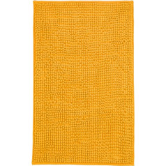 Brandsseller Modern Chenille vannas paklājs dušas paklājs Shaggy Style (60 x 90 cm, oranžs)