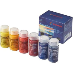 Stockmar Premium Quality Watercolor Paint Basic Assortment, 6 Colors