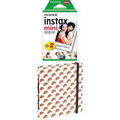 INSTAX Mini filmu dubultie iepakojumi (2 x 10 mini momentlentes) + Mini fotoalbums 