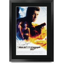 HWC Trading A3 FR James Bond - Die Welt ist nicht genug Movie Poster Pierce Brosnan Signed Gift GESTALTET A3 Printed Autograph Film Gifts Photo Picture Display Print