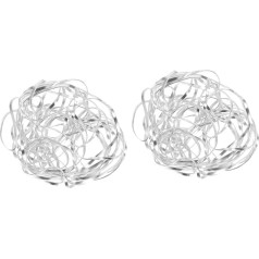 EXCEART Fixor Stem Fixing Fixer Silver Holder Wire Cm Arrangements Arrangement Supplies Flower Vase Table Plant Stub Flexible Decor Tool Arranging DIY for Attaching Crafts Flowers Pack of 2