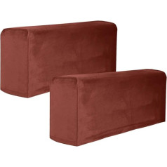 LIOOBO 2 gab. dīvāns dīvāns roku balstu pārvalki Stretch Sofa Slipcover Mēbeļu aizsargs roku balstu aizsargapvalks Atgāžamais dīvāns Kafija