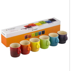 Le Creuset 6 keramikas krūzīšu komplekts Espresso 100 ml Rainbow 79114108359030