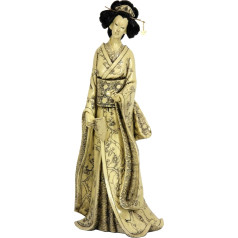 Red Lantern Oriental Furniture Geisha-Figur mit Pflaumenbaum, 35,6 cm, elfenbeinfarben