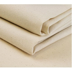 A-Express 100% kokvilnas audums dabīgā krāsā - nebalināts amatniecības materiāls - 150 cm (60 collu) plats - 230 GSM svars, audekls gleznošanai, šūšanai, somu pārnēsāšanai - 100 cm x 150 cm