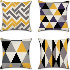 CLVEDU 4 Pack Cushion Covers Krāsains drukāts spilvenu pārvalki mājas dīvāns Dīvāns Dekoratīvās dāvanas draugiem mīļotājiem 18x18 collas