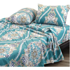 Essina King Size Flat Sheet 4 gabali kokvilnas 620 pavedienu skaits Deep King Size Fitted Sheet Paisley Flat Sheet King Astoria