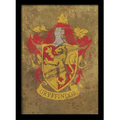 Pyramid International Harry Potter (Gryffindor Crest) 30x40 cm, 250GSM PAPERWRAP MDF, melns, 44 x 33 x 4 cm