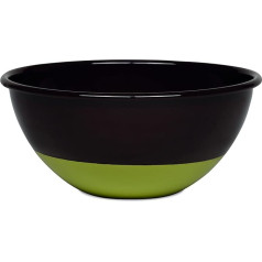 Riess, 0464-572, Schüssel 22 cm, Emaille, Truehomeware, SARAH WIENER EDITION, Farbe Schoko/Pistazie, Bowl, Schale, Boule, für Salat, Müsli und Suppe, Emaille