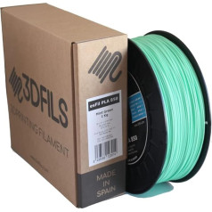 3DFILS - PLA filaments 3D drukāšanai ESFil PLA MAX: 1,75 mm, 1 kg, piparmētru zaļš