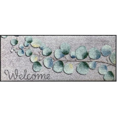 Salonloewe Shoe Parking Eucalyptus Welcome 030 x 075 cm Doormat Clean Mat Indoor Front Door Door Mat Indoor Dirt Trapper Outdoor Mazgājams ārā