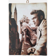 Vintage Marilyn Monroe & James Dean Collection izdruka uz koka 40 x 30 cm