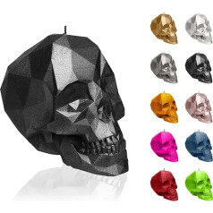 Candellana Skull Svece - Galvaskausa svece - Galvaskausa dekors - Helovīna dekors - Gothic dekors - Grunge dekoratīvā svece - Heavy Metal dekors - Grunge istabas dekors