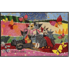 Salonloewe Rosina Rosina Wachtmeister Fasce di Colore Durvju paklājs 50 x 75 cm Ieejas paklājs ar krāsainu dizainu Mazgājams durvju paklājs iekštelpās un ārpus telpām Priekšnama paklājs Dizaina paklājs