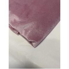 Novato Textiles Plain Velveta audums Velūrs Heavy 4 Way Stretch Spandex Baby Pink 2m