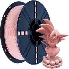 PLA Plus (PLA+) 3D filaments 1,75 mm PLA Plus, izmēru precizitāte +/- 0,02 mm, 1 kg spole (2,2 lbs) 3D filaments 3D printerim, rozā krāsā