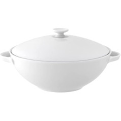 Villeroy & Boch 10-4545-3070 Anmut Terrine 2.20 L, Porzellan, Weiß, 44,5 x 33,2 x 4 cm, 1 gab.