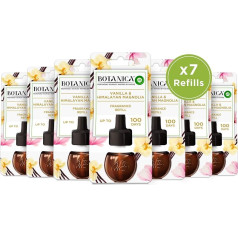 Air Wick Botanica Vanilla & Himalaya Magnolia Refill Pack smaržīgo eļļu iepakojums elektriskās rozetes difuzoram (7 x 19 ml)