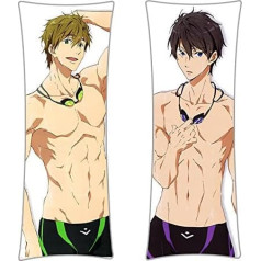 CoolChange Haruka Nanase & Makoto Tachibana Dakimakura spilvena pārvalks par brīvu! Ventilatori 150 x 50 cm