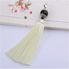 Fringe Trim 10 gabali 11 cm pērlītes zīda bārkstis bārkstis Šūšana Bang Tassel Trim Tassel atslēgu bārkstis DIY rotājumi aizkaru piederumi daļas Tassel bārkstis (krāsa : 3 krāsa, izmērs : 10 gabali)