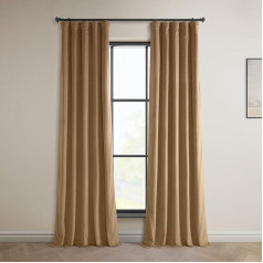 HPD Half Price Drapes Heritage VPYC-161232-108 50 x 108 collu plīša samta aizkari guļamistaba dzīvojamā istaba 1 panelis Spiced Rum