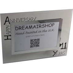 Dreamair 11 Jahr Stahl Hochzeitstag Bilderrahmen (zeme) Blk/SVR