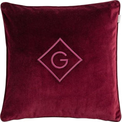 GANT Velvet G spilvena pārvalks Krāsa Cabernet Red Izmērs 50 x 50 cm Samta spilvena pārvalks