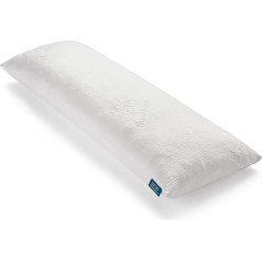 LUCID Crushed Memory Foam Side Sleeper Pillow - ķermeņa spilvens - lieliski piemērots grūtniecības laikā - īpaši mīksts Rayon Bamboo pārvalks