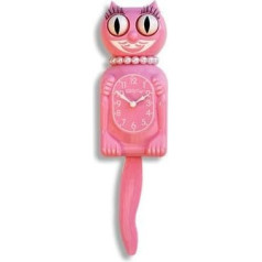 Oriģinālais jaunais izdevums Kitty Cat Klock (pulkstenis) Miss Kitty Cat Limited Edition - Pink by Kit-Cat