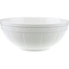 Villeroy & Boch Signature, pelēka pērle, 24 cm, Premium Bone Porzellan, weiß