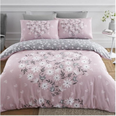 GC GAVENO CAVAILIA Ziedu sega Cover Set Super Soft Blossom gultas piederumi komplekti King Size mazgājams sega Covers Blush Pink 705963