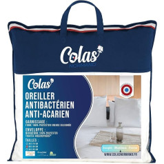 Colas Normand Spilvens pret pretsērpjiem un antibakteriāls - Mīksts - 60 x 60 cm - Ilgnoturīgs efekts - Perfekta higiēna - Mikrošķiedra - Mīksts un ērts - Mazgājams - Francijā ražots - Balts